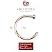 Forbidden Body Jewelry Nose Ring Hoop, Surgical Steel Comfort Fit Nose Ring Hoop/Rose Gold Tone 18G (10mm)