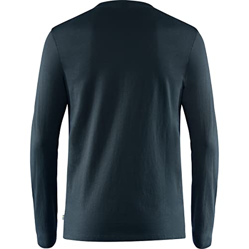 Fjällräven Herren Forever Nature Badge LS T-Shirt, Dark Navy, L