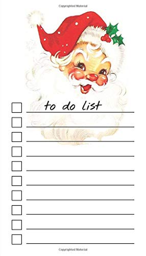 To Do List Notepad: Vintage Santa, Checklist, Task Planner for Christmas Shopping, Planning, Organizing