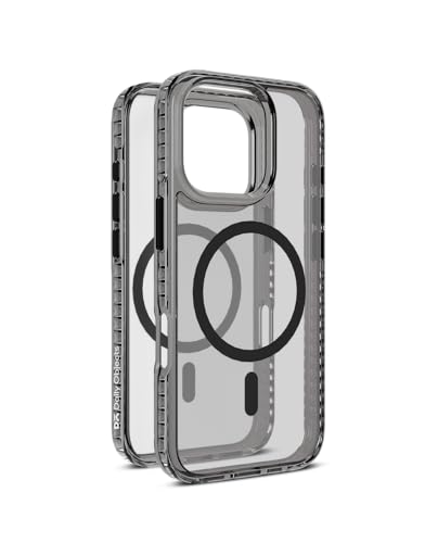 Image of DailyObjects Polycarbonate Stride 2.0 Magnetic Case Cover Compatible with iPhone 16 Pro | Wireless Charging Slim Back Cover | 2 Layer Edge Protection & Shockproof, Clear