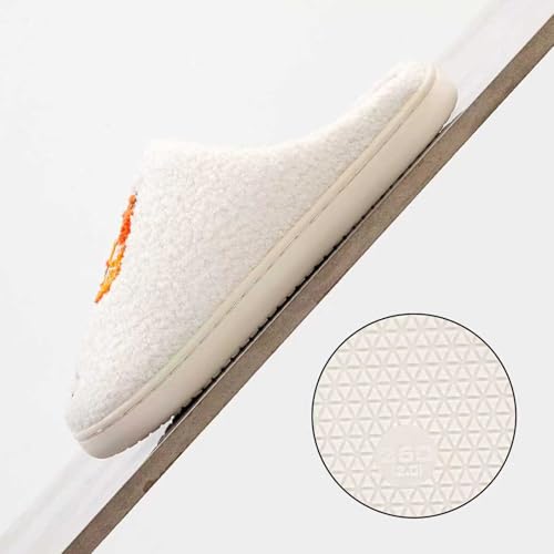 Image of Cute Animal Slippers for Women Man Cartoon Animal Slippers for Woman Fuzzy Memory Foam Winter Warm Fluffy Shoes