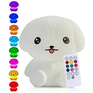 Kadoing Puppy Nachtlamp (Groot) – met TAP-ON & Afstandsbediening – Oplaadbaar – LED Lamp – Gender Reveal – Babyshower – Kraamcadeau – Baby Hond – Babykamer – Verjaardag Kinderen – Kinderkamer – Kinderspeelgoed – Speelgoed Cadeau – Bedlamp – Premium Kinderlamp