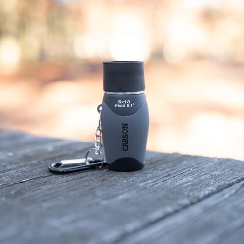 Image of Carson MiniMight Pocket Monocular, 6x18mm, with Carabiner Clip, MM-618