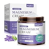 Wagomars Magnesium Cream for Sleep - Natural Topical Magnesium Lotion for Pain & Leg Cramps, Muscle Relaxation, Calm - Nighttime Body Butter for Deep Hydration - Safe for Kids (Lavender)
