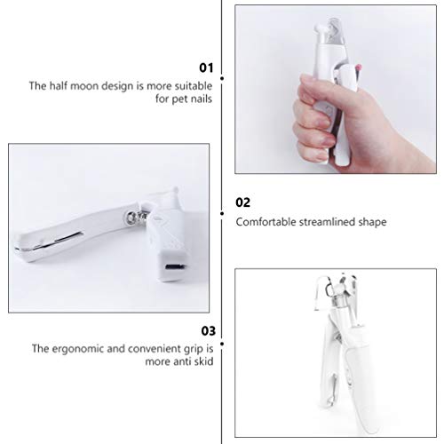 Cortador de unhas Balacoo para animais de estimação, cortador de unhas para cães e gatos com luz de