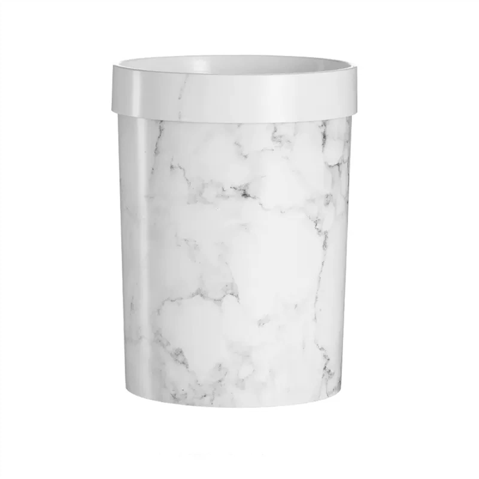 Poubelle en plastique blanche 12L idéale pour trier dans le salon