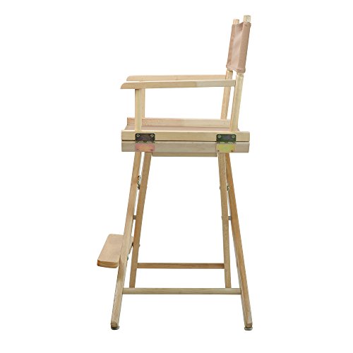 Casual Home 24" Director's Chair Natural Frame with Tan Canvas, Counter Height