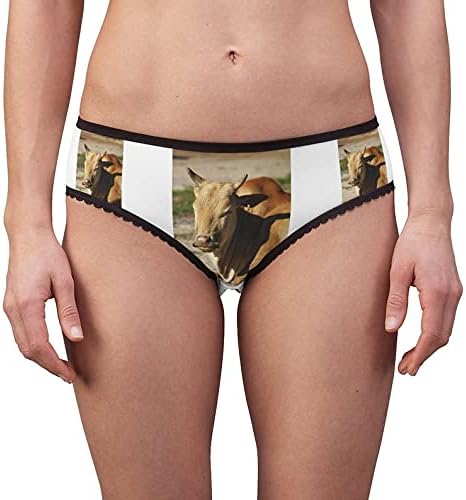 Dwarf Zebu Panties, Dwarf Zebu Underwear, Briefs, Cotton Briefs, Funny Underwear, Panties For Women