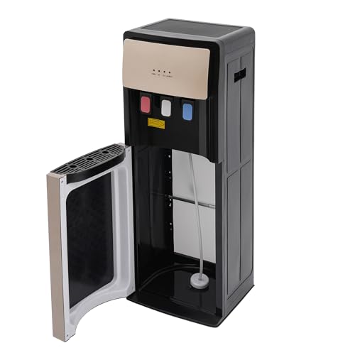 Bottom Loading Water Cooler Dispenser -3 Temperature Settings - Hot, Cold & Cool Water, Anti-Slip Design, for 3 or 5 Gallon Bottles, Perfect for Offices, Homes, Gyms, Kitchens (Champaign Gold)