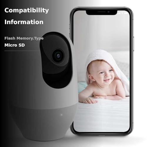 nooie Baby Monitor, WiFi Pet Camera Indoor, 360-degree IP Camera, 1080P Home Security Camera, Motion Tracking, Super IR Night Vision, Works with Alexa, Two-Way Audio, Motion & Sound Detection