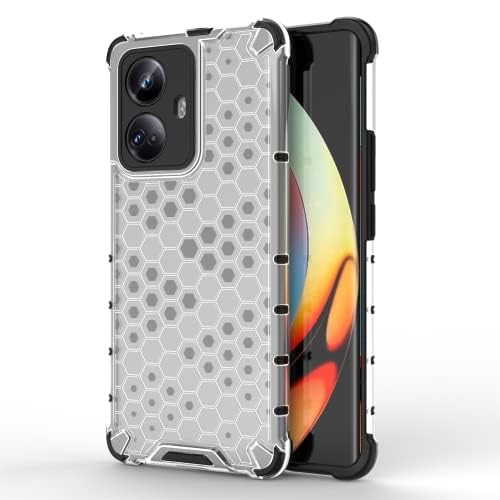 Image of Prime Retail Hard PC Back Case Cover for Realme 10 Pro+ /10 Pro Plus 5G Anti Slip Ultra Thin Shockproof Reinforced Corners (Transparent)