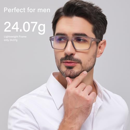 Image of ANRRI Blue Light Glasses for men Gaming Computer Gamer Glasses Anti Eyestrain UV Protection Glasses