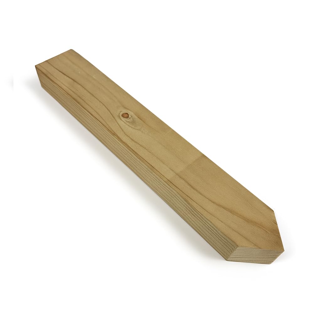 350mm Long Garden Stakes Spikes Wooden Treated Tanalised Fencing (Wood, 6)