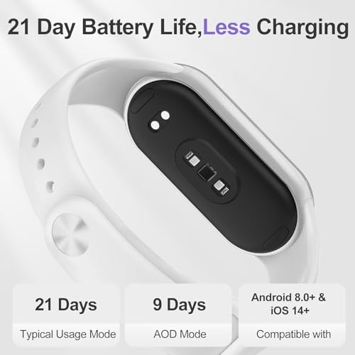Image of Xiaomi Smartband 10, 1.72 inch AMOLED Display, Fast Charge, 150+ Sports Modes, Health and Sleep Monitoring, HyperOS 2.0. Waterproof 5ATM, Compass, Pearl White