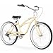 Firmstrong Urban Lady 7-Speed Beach Cruiser Bicycle, 26-Inch, Vanilla