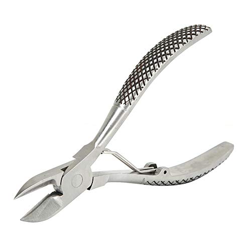 flexman Stainless Steel Pig Tooth Nipper, Ball Spring Tooth Pliers Scissors with Spare Spring, Pig Tooth Cutter Scissor for Livestock