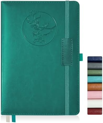 WEEKSUN Leather Notebook A5 – Magnetic Buckle, Includes Pen, 100gsm Paper, Lined Journal