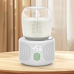 Baby Bottle Warmer, Blumway Portable 3 Minutes Fast Milk Warmer for Travel with 4 Selectable Temperature & Burn Protection, Leak-Proof & Safe Rechargeable Bottle Warmer for Breastmilk, Formula, Water