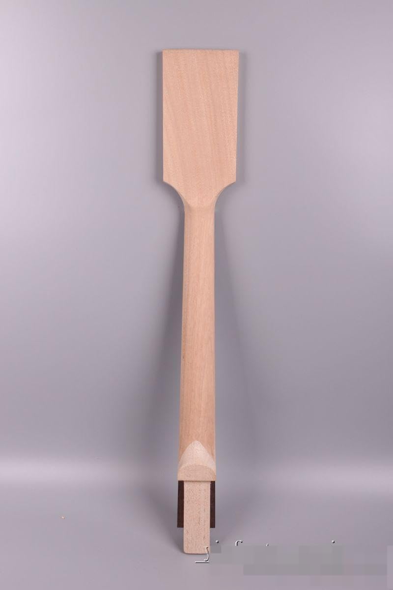 Electric Guitar Neck Blank 22 Fret 24.75 inch Mahogany Wood Paddle Head Rosewood Fretboard Guitar Neck Set in Unfinished Electric Guitar Neck Replacement DIY
