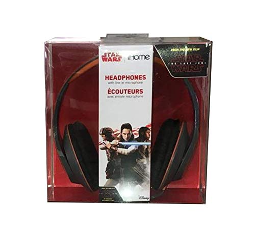 STAR WARS（THE LAST JEDI）ワイヤレスヘッドホン Amazon.com: iHome Star Wars The Last Jedi Headphones (Orange