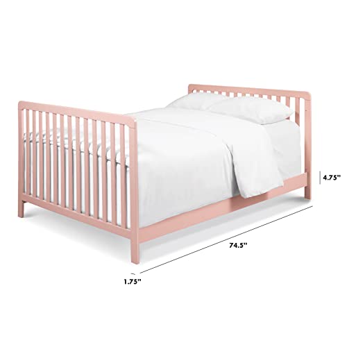 Image of Davinci Hidden Hardware Twin /Full-Size Bed Conversion Kit (M5789) in Petal Pink