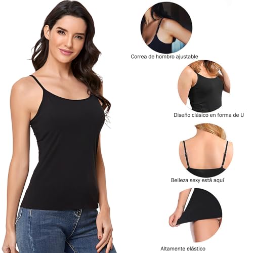 La mejor selección de Camisetas de tirantes para Mujer - los preferidos. 11 Imagen adicional