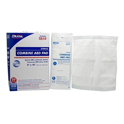 Dukal-5810 ABD Pad, Sterile, 8" x 10" (Pack of 320)