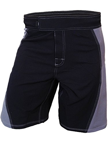 Epic MMA Gear WOD Shorts for Men - Agility 2.0 (Black/Grey, 32)