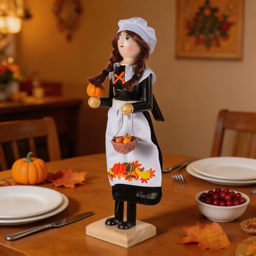 Casse-Noisette en bois miniature : décoration automnale et figurine rustique
