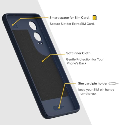 Image of Outlouders Back Cover for OnePlus Nord Ce 4 Lite 5G | Full Camera Protection | TPU Soft Flexible Shockproof Bumper Case (Blue)