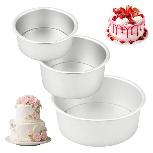 Lot De 3 Moules À Gâteau Ronds 4