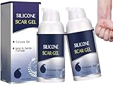 Silikon Narbengel,2pcs Narbe Gel,Narbencreme,Narbenreparaturgel,Narbensalbe Nach,Narbenpflege,Narbensalbe,Erwachsene Narbengel,Narben Gel,Fur Hydratisierende für Narben