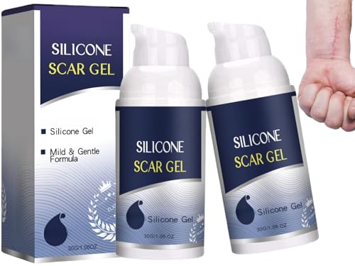 Gel para Reparar Cicatrices,2pcs Gel De Cicatrizz De Silicona,Silicona Para Cicatrices,Crema de Eliminación de Cicatrices,Gels De Siliconas Para Cicatrice Faciales,Crema Para Cicatrice
