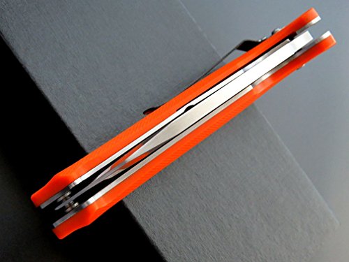 Eafengrow Folding Knife Pocket Knives G10 Handle Blade Camping Hunting Knife Outdoor Tool Survival Knives (EA01-orange) - Thumbnail 7