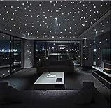 Puntos luminosos de alta calidad, estrellas, meteoritos y lunas, se siente como estar bajo el cielo, con este juego de galaxia que brilla en la oscuridad, crea tu propio cielo nocturno.