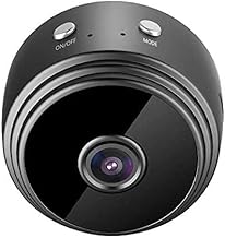 Câmera escondida mini espião, câmera de vigilância de segurança doméstica sem fio WiFi 1080P, câmera de vigilância noturna com detecção de movimento e almofada magnética, apto para monitoramento de segurança doméstica, preto