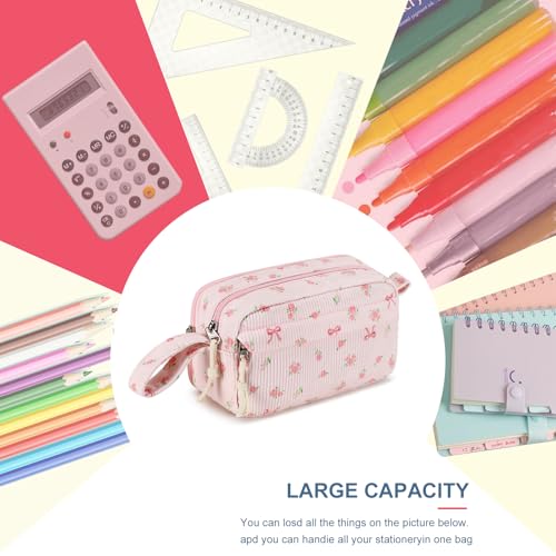 Image of Bluboon Big Capacity Pencil Case Pencil Pouch Pen Case School Supplies Cute Pencil Box Pencil Bag for Teen Girls Boys Women Man