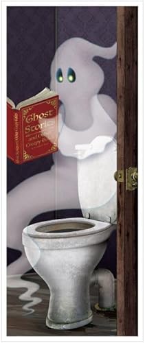Halloween Ghost Restroom Door Cover