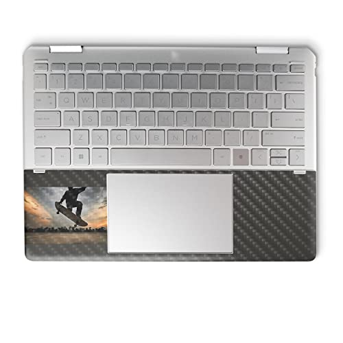 Image of MightySkins Carbon Fiber Skin Compatible with HP Spectre x360 14 inch (2022) Full Wrap Kit - Ollie | Protective, Durable Textured Carbon Fiber Finish | Easy to Apply | Made in The USA