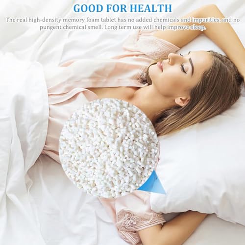 Material de relleno para cama de perro, espuma viscoelástica triturada de alta densidad, cómodo relleno de repuesto para puf, cama de perro, muñeca de felpa (1 libra/0,5 kg) - imagen 5