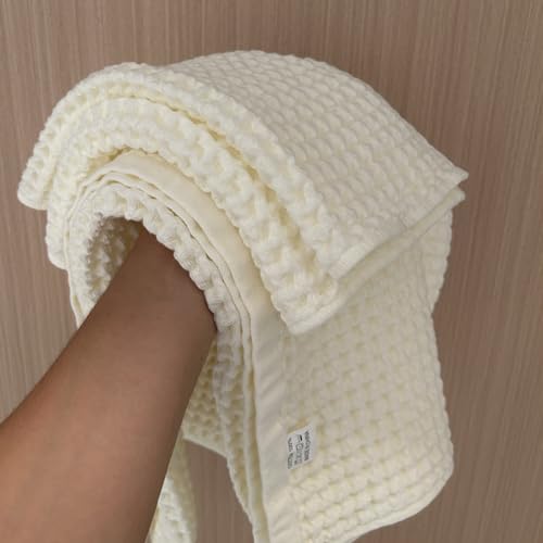 Czsrh 100% Cotton Waffle Bath Towels For Bathroom Soft Waffle Weave Bath Towel Set Oversize Quick Dry Waffle Bath Towel Hand Towel Face Towel 3 Pcs Set thumb #5