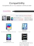 Pióro do Apple iPad 2018-2025, szybkie ładowanie z odrzuceniem dłoni, wykrywanie nachylenia, kompatybilne z iPad 11/10/9/8/7/6, iPad Mini 7/6/5, iPad Air M2/5/4/3, iPad Pro M4 13" / 12,9 cala