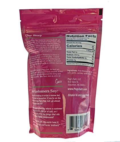 Peg's Pink Salt - Gourmet Seasoning - All Purpose for Cooking - Salt with Herbs and Spices - No MSG - No Sugar - 16 oz image 4