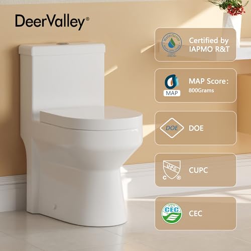 Deer Valley DV-1F52813C Deervalley Small Compact One Piece Toilet thumb #4