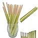 KOILDA 100 cannucce usa e getta in fibra di bambù | 21 cm-diametro 0,8 cm | biodegradabili ed ecologiche, confezionate singolarmente | ideale per succhi di frutta, cocktail, smoothie.