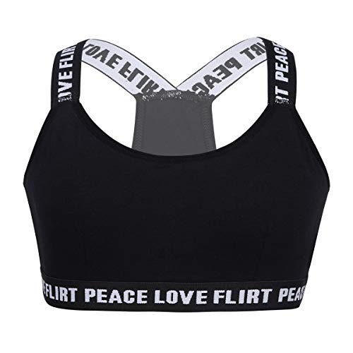 iEFiEL Puberty Growing Young Girls Soft Padded Cotton Sports Training Bra Wireless