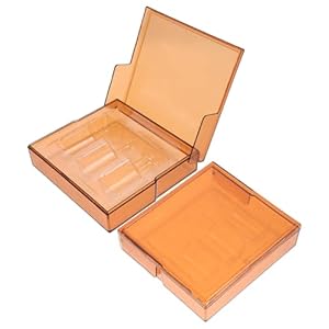Hohopeti Lichtresistente Ampullen-Organizer Box Braun 2 Stück