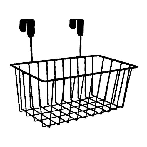 Generic 70061944165675924 Grid Storage Baskets With Hooks, Metal Hanging Basket,Kitchen Storage Organizer Holder cover