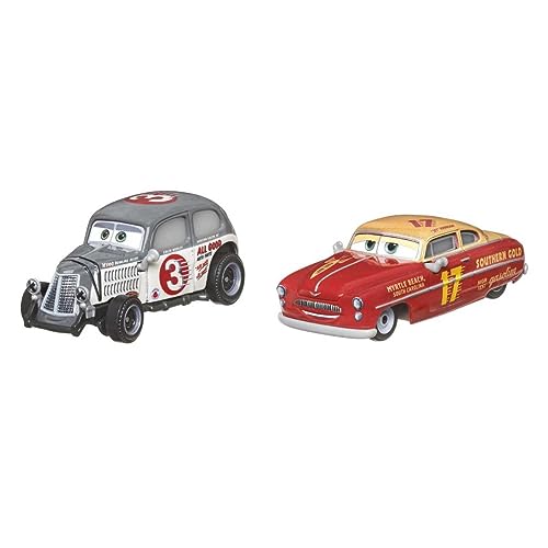 Pixars Cars Caleb Worley y Jet Robinson, Metal Series Pack Doble miniatura 1