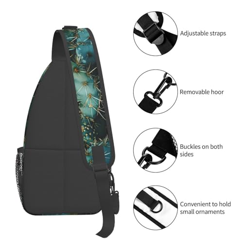 Bolso cruzado tipo bandolera para hombre y mujer negro miniatura 5